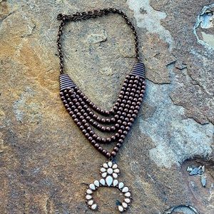 Copper Ivory Squash Necklace